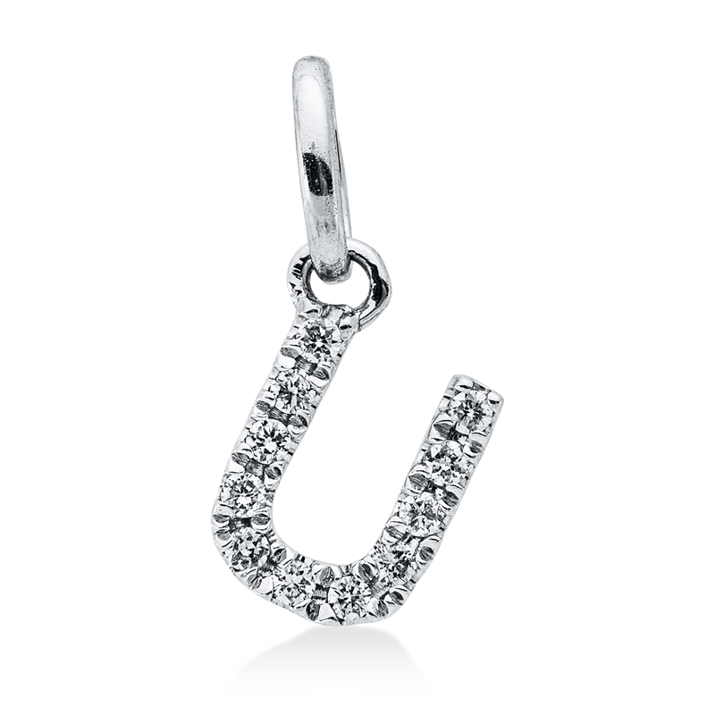 Anhänger    aus 750/-18 Karat Weißgold mit 11 Diamanten 0