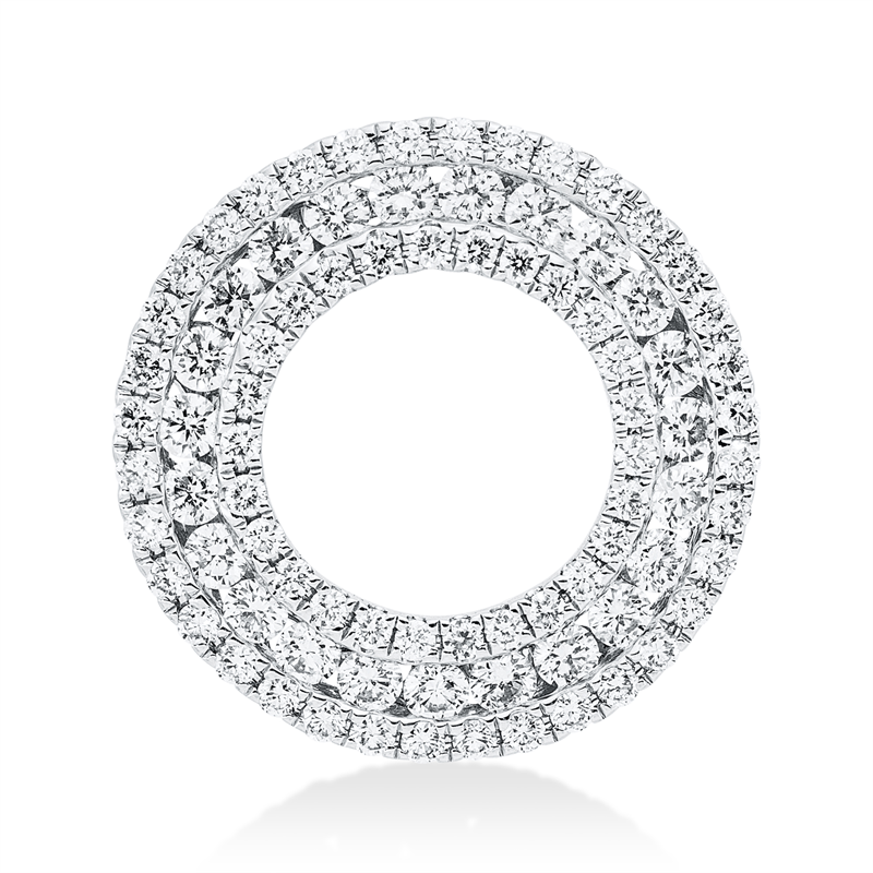 Anhänger    aus 750/-18 Karat Weißgold mit 85 Diamanten 0