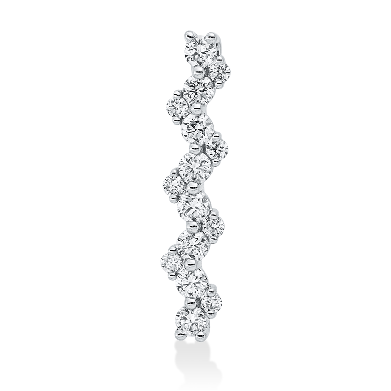 Anhänger    aus 585/-14 Karat Weißgold mit 15 Diamanten 0