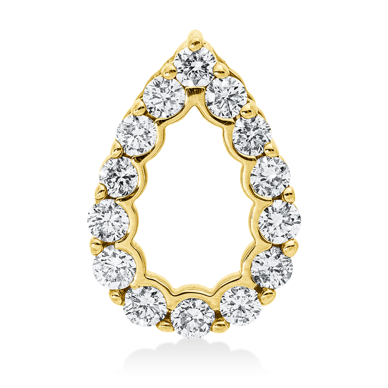 Anhänger    aus 585/-14 Karat Gelbgold mit 14 Diamanten 0