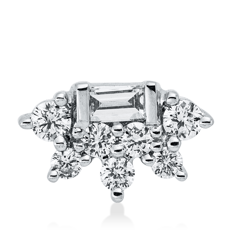 Anhänger    aus 585/-14 Karat Weißgold mit 8 Diamanten 0