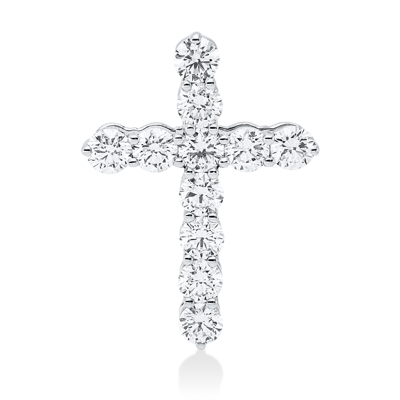 Anhänger    aus 750/-18 Karat Weißgold mit 11 Diamanten 3