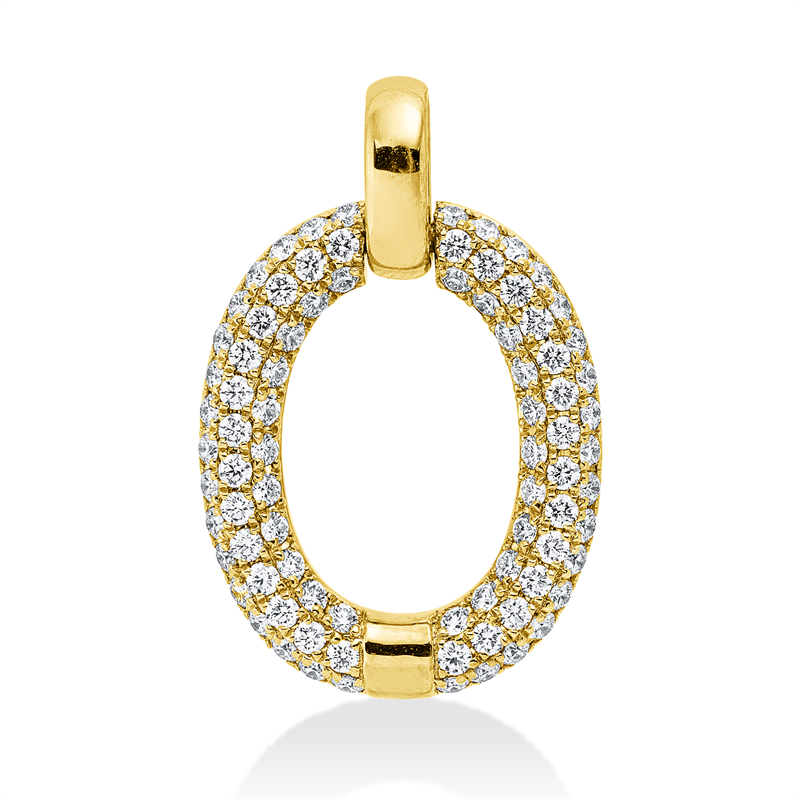Anhänger    aus 750/-18 Karat Gelbgold mit 84 Diamanten 0