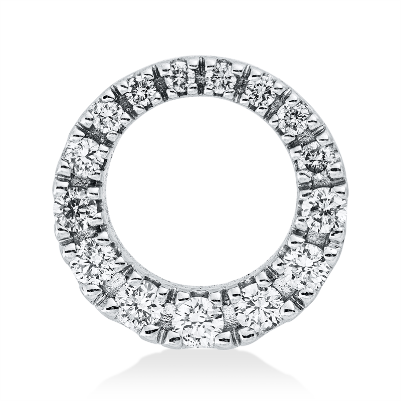 Anhänger    aus 585/-14 Karat Weißgold mit 15 Diamanten 0