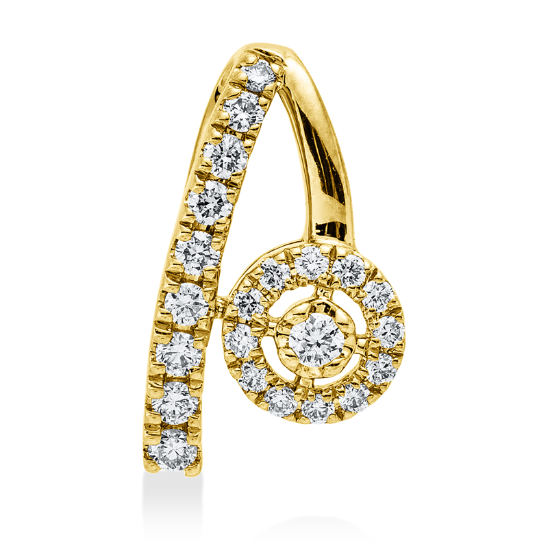 Anhänger    aus 585/-14 Karat Gelbgold mit 22 Diamanten 0