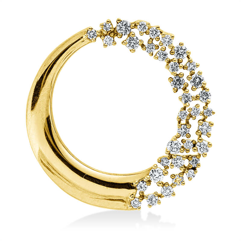 Anhänger    aus 585/-14 Karat Gelbgold mit 35 Diamanten 0