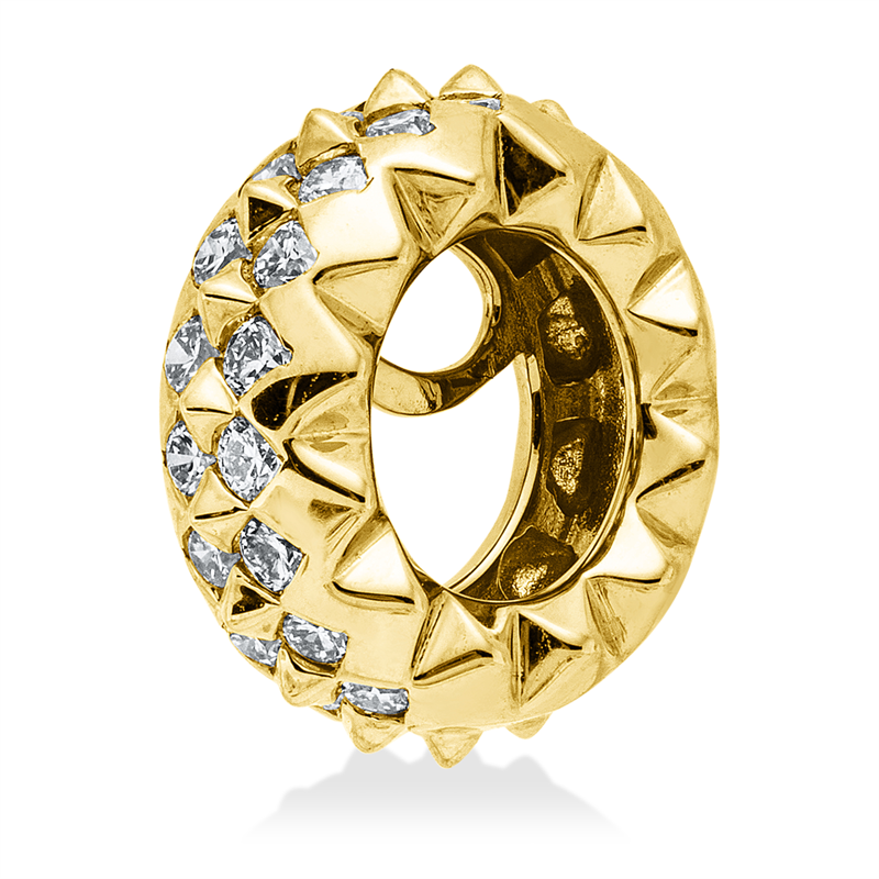 Anhänger    aus 585/-14 Karat Gelbgold mit 18 Diamanten 0
