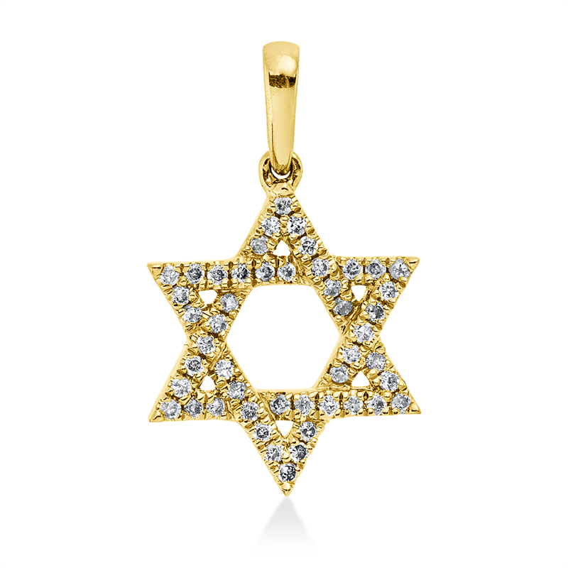 Anhänger    aus 750/-18 Karat Gelbgold mit 48 Diamanten 0