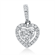 Anhänger    aus 750/-18 Karat Weißgold mit 36 Diamanten 0