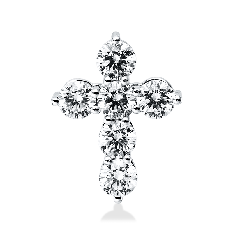 Anhänger    aus 750/-18 Karat Weißgold mit 6 Diamanten 0