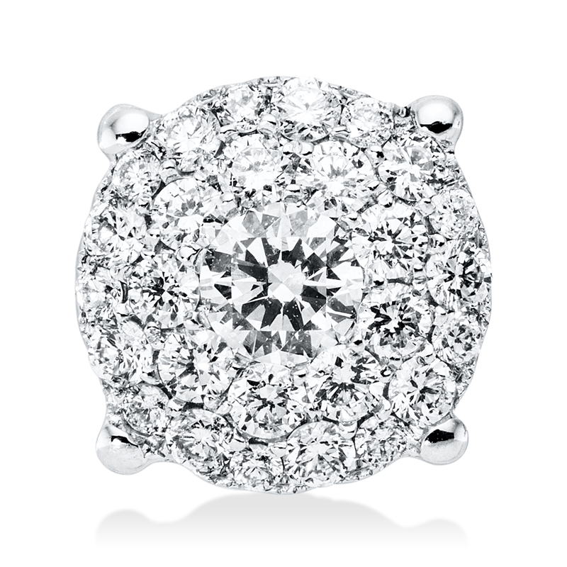 Anhänger    aus 750/-18 Karat Weißgold mit 28 Diamanten 0
