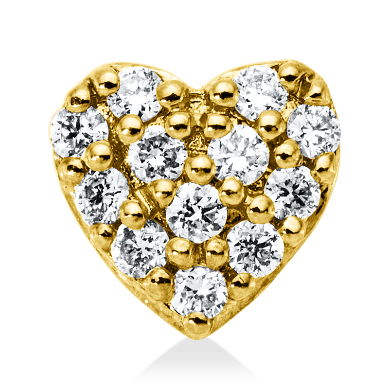 Anhänger    aus 750/-18 Karat Gelbgold mit 12 Diamanten 0