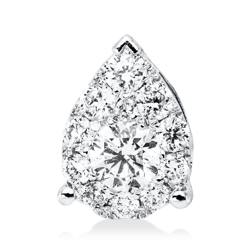 Anhänger    aus 750/-18 Karat Weißgold mit 12 Diamanten 0