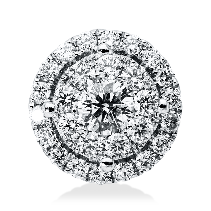 Anhänger    aus 750/-18 Karat Weißgold mit 28 Diamanten 0