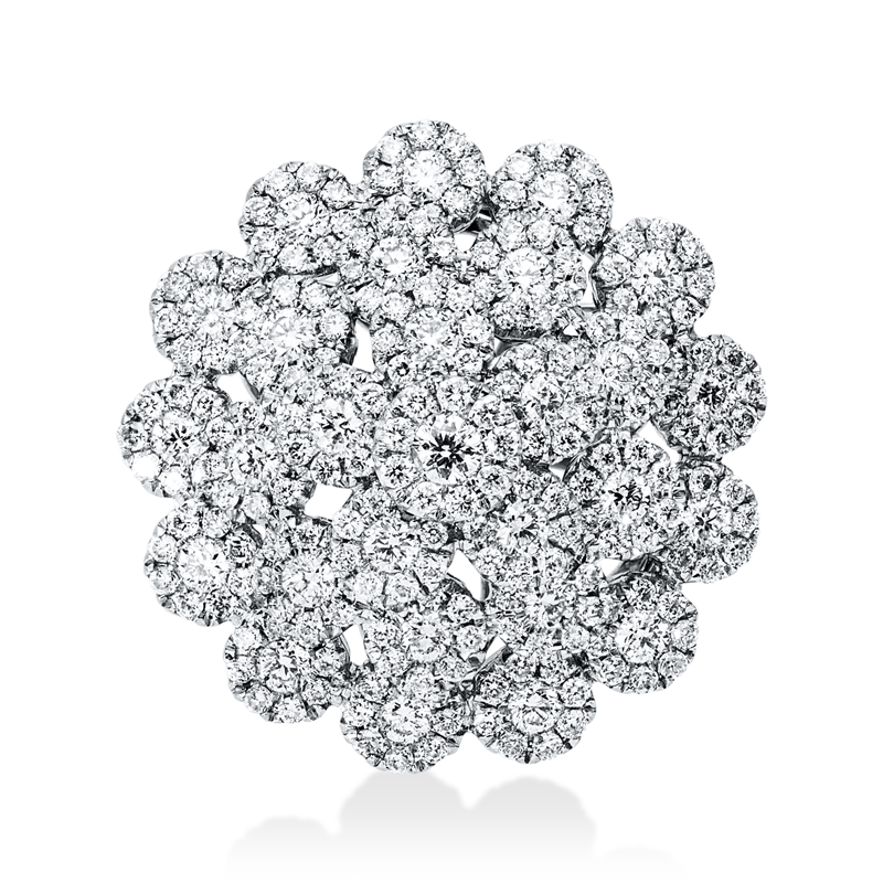 Anhänger    aus 750/-18 Karat Weißgold mit 251 Diamanten 0