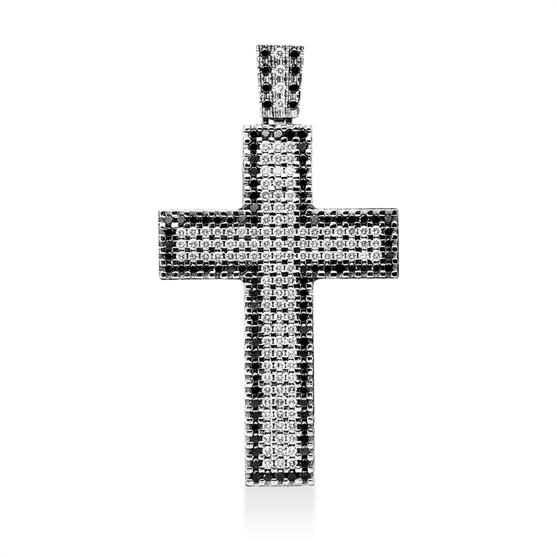 Anhänger    aus 585/-14 Karat Weißgold mit 227 Diamanten 6