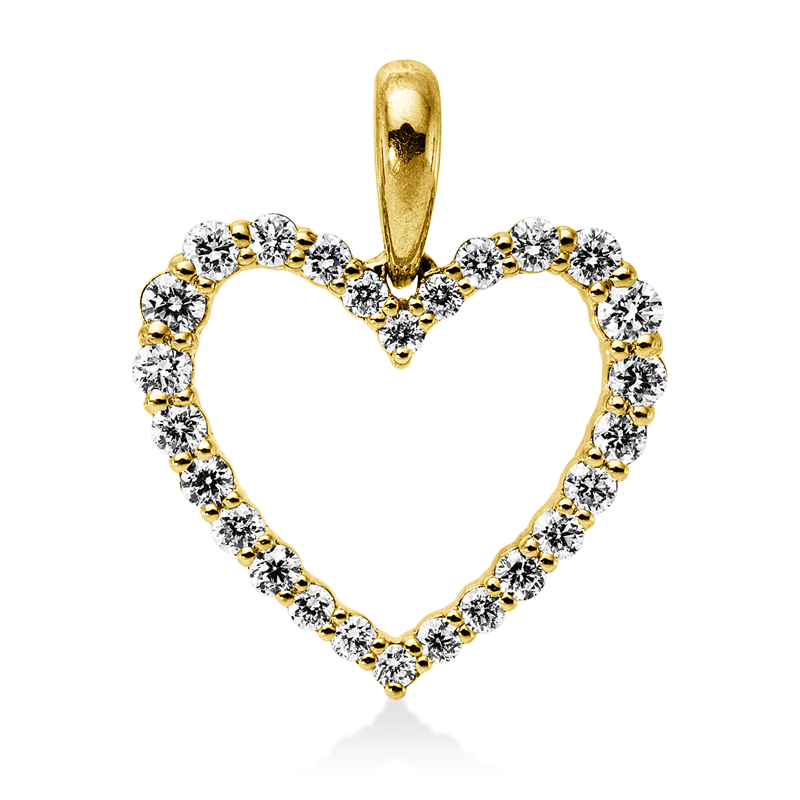 Anhänger    aus 750/-18 Karat Gelbgold mit 26 Diamanten 0