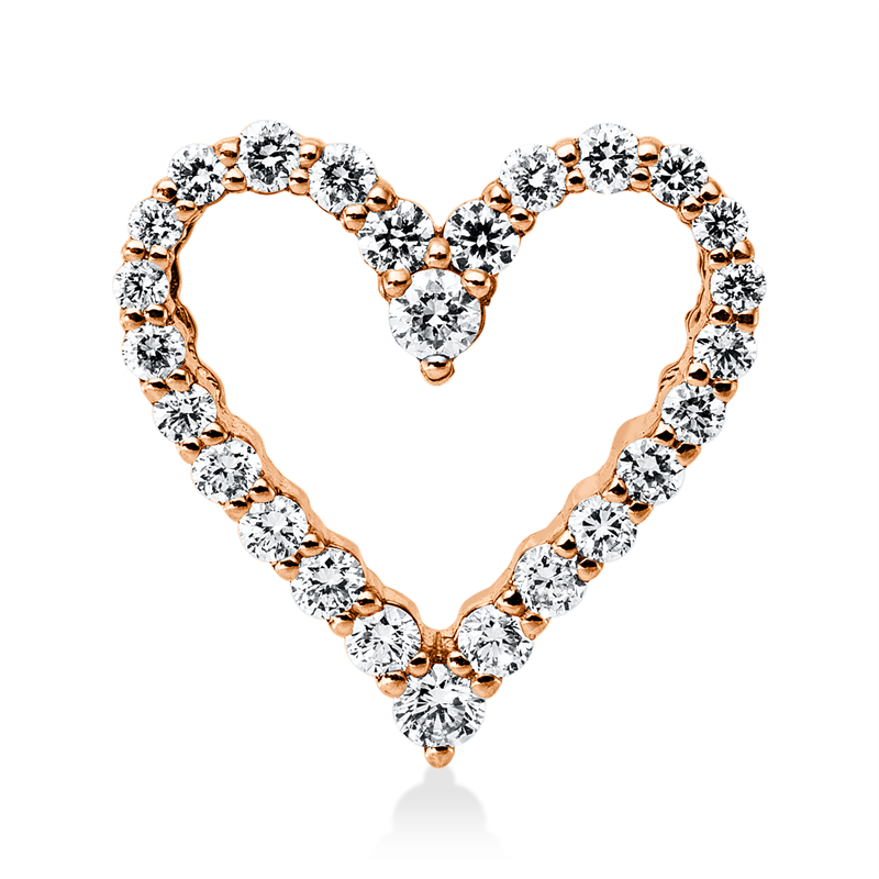 Anhänger    aus 750/-18 Karat Rotgold mit 26 Diamanten 0