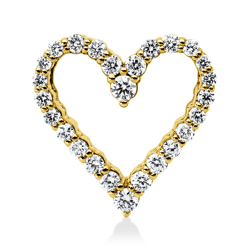 Anhänger    aus 750/-18 Karat Gelbgold mit 26 Diamanten 0