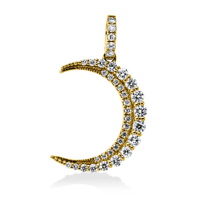 Anhänger    aus 750/-18 Karat Gelbgold mit 37 Diamanten 0