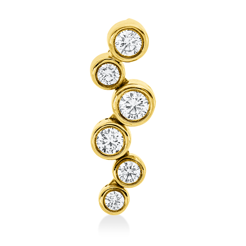 Anhänger    aus 750/-18 Karat Gelbgold mit 6 Diamanten 0