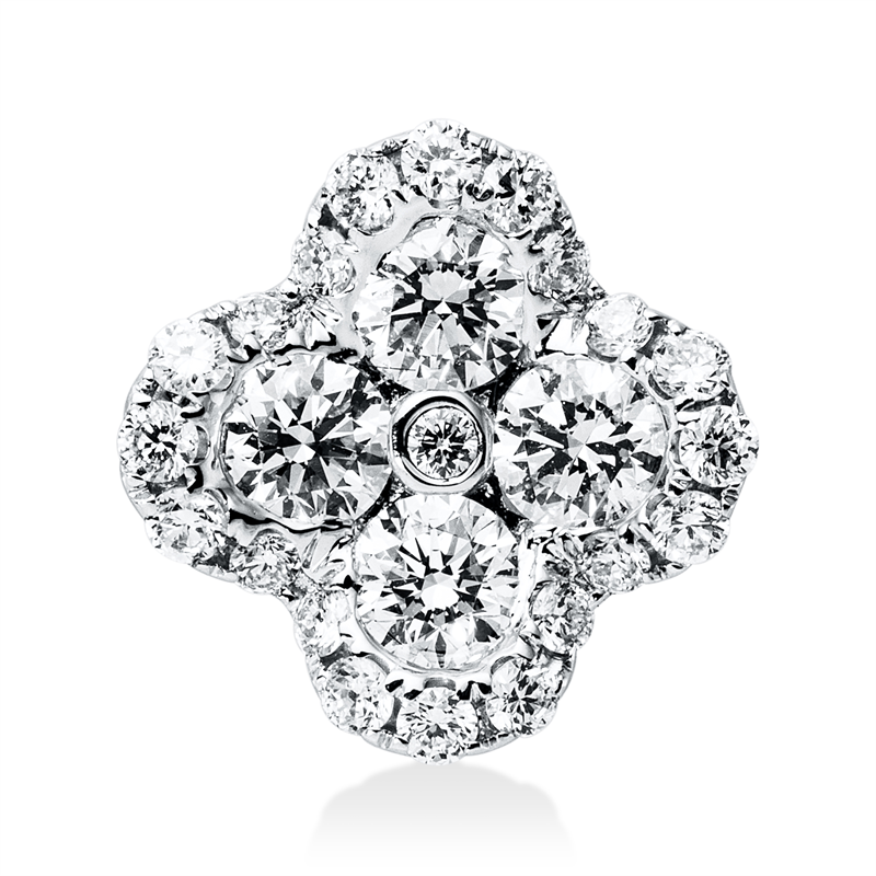 Anhänger    aus 750/-18 Karat Weißgold mit 25 Diamanten 0
