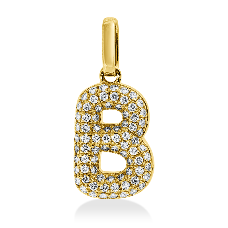 Anhänger    aus 750/-18 Karat Gelbgold mit 78 Diamanten 0