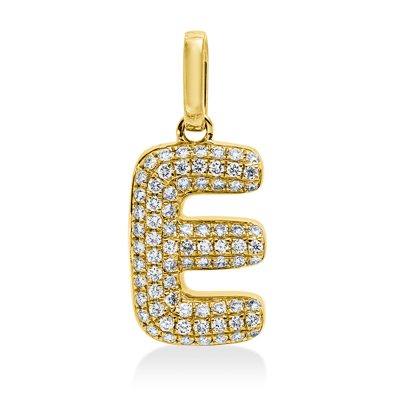 Anhänger    aus 750/-18 Karat Gelbgold mit 75 Diamanten 0