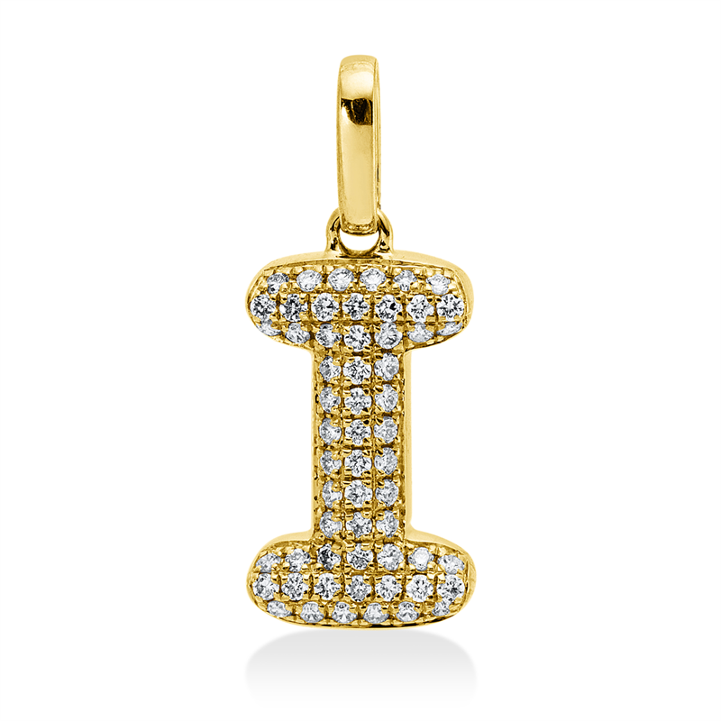 Anhänger    aus 750/-18 Karat Gelbgold mit 58 Diamanten 0