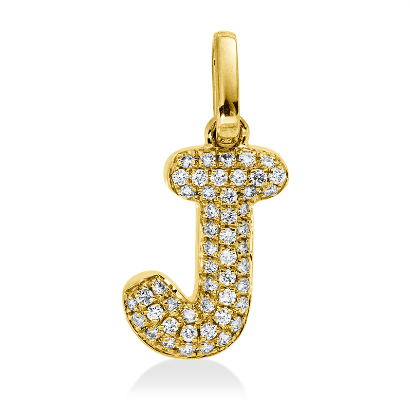 Anhänger    aus 750/-18 Karat Gelbgold mit 50 Diamanten 0