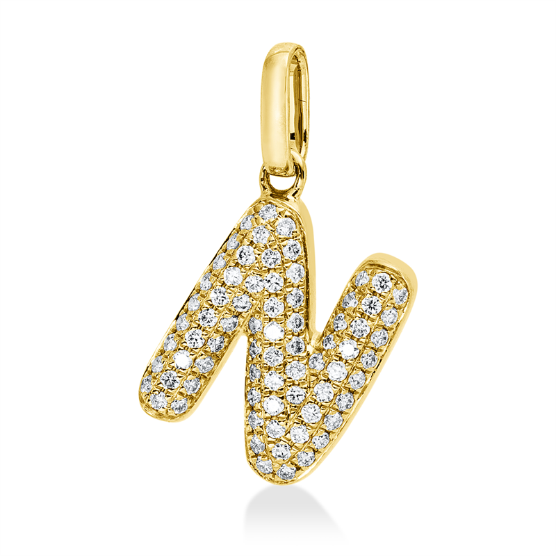 Anhänger    aus 750/-18 Karat Gelbgold mit 73 Diamanten 0