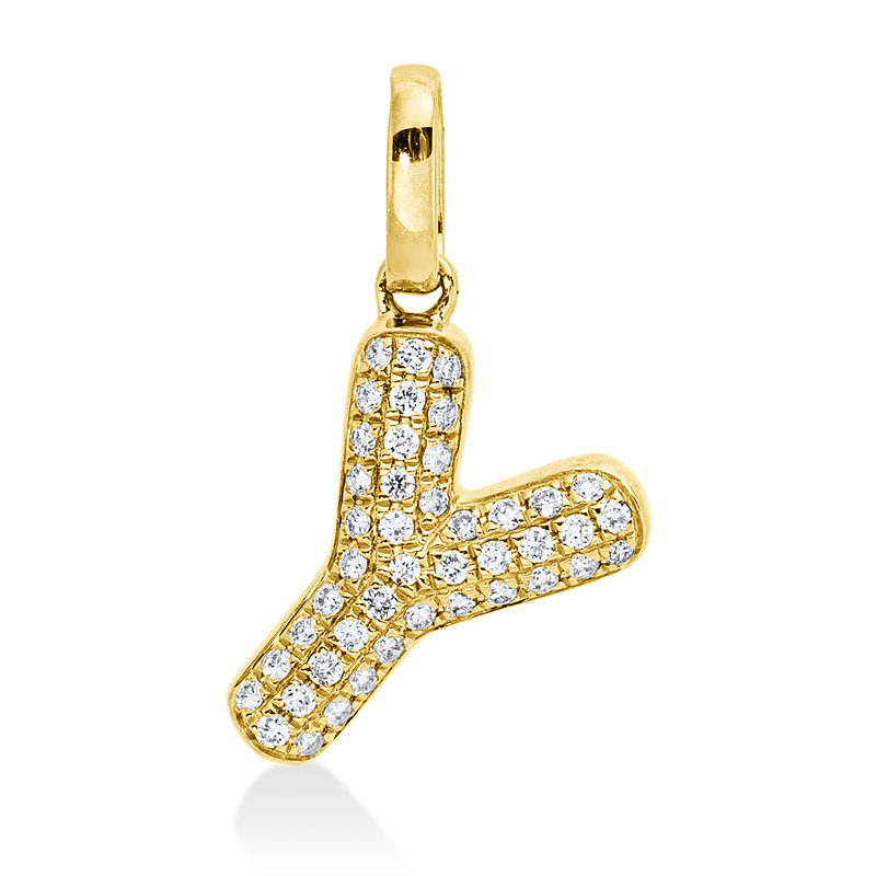 Anhänger    aus 750/-18 Karat Gelbgold mit 44 Diamanten 0