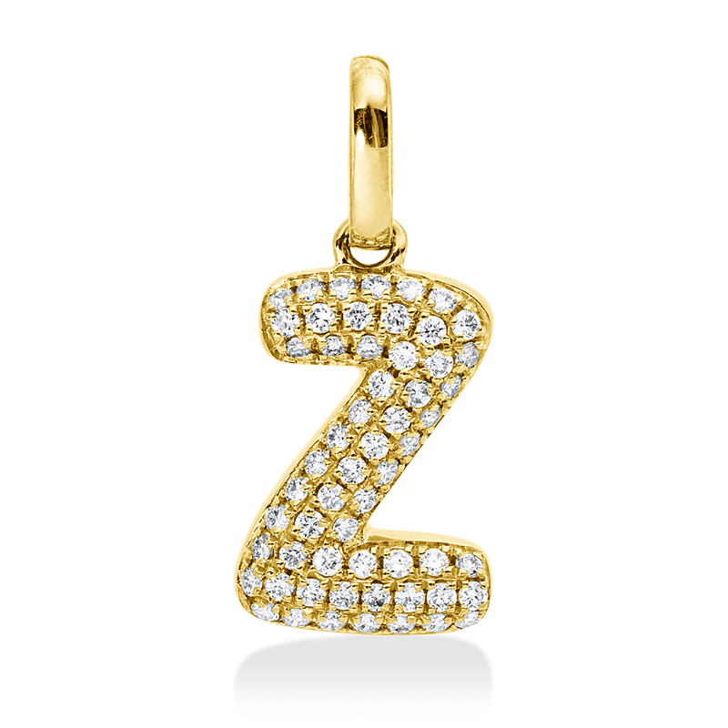 Anhänger    aus 750/-18 Karat Gelbgold mit 58 Diamanten 0