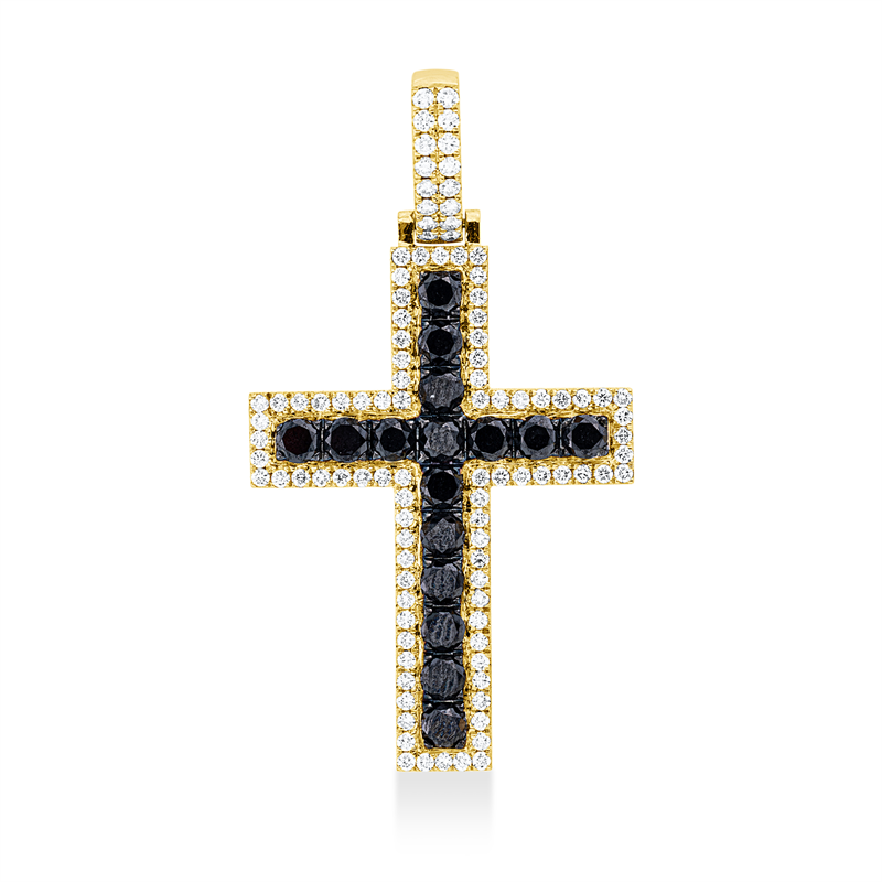Anhänger    aus 750/-18 Karat Gelbgold mit 118 Diamanten 3