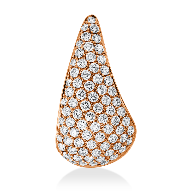 Anhänger    aus 750/-18 Karat Rotgold mit 77 Diamanten 1