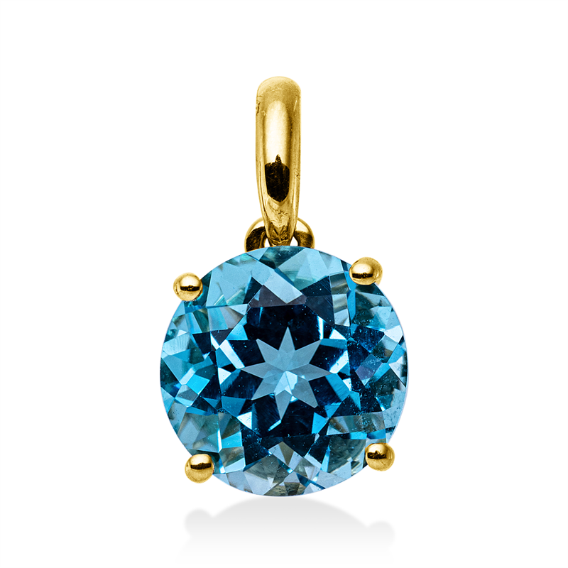 Anhänger mit Topas  aus 750/-18 Karat Gelbgold  