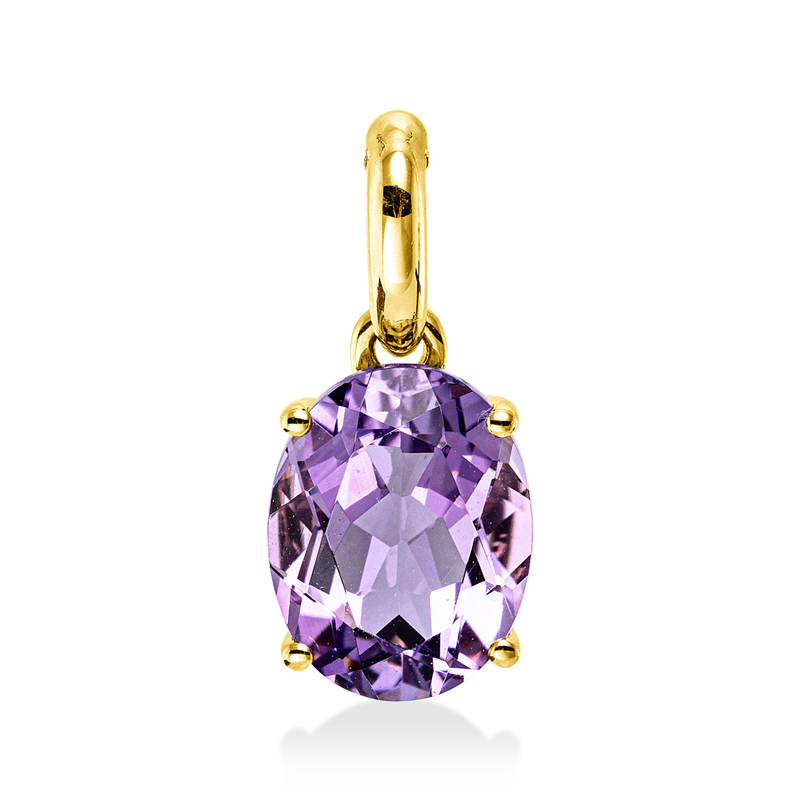 Anhänger mit Amethyst  aus 750/-18 Karat Gelbgold  