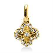 Anhänger    aus 750/-18 Karat Gelbgold mit 21 Diamanten 0