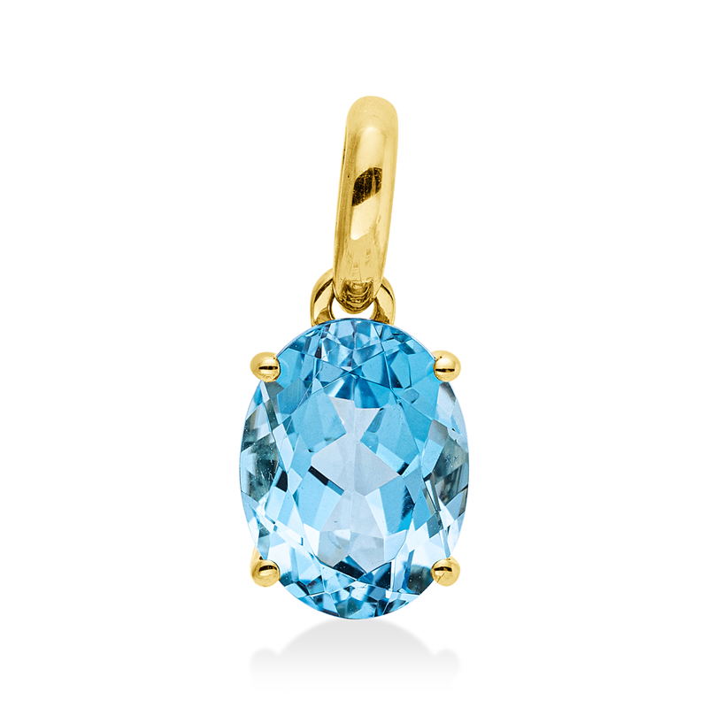 Anhänger mit Topas  aus 750/-18 Karat Gelbgold  