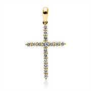 Anhänger    aus 750/-18 Karat Gelbgold mit 16 Diamanten 0