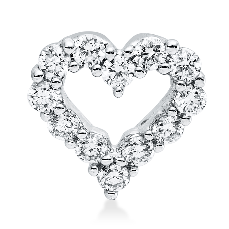 Anhänger    aus 750/-18 Karat Weißgold mit 12 Diamanten 0