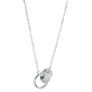 Collier    aus 750/-18 Karat Weißgold mit 107 Diamanten 0