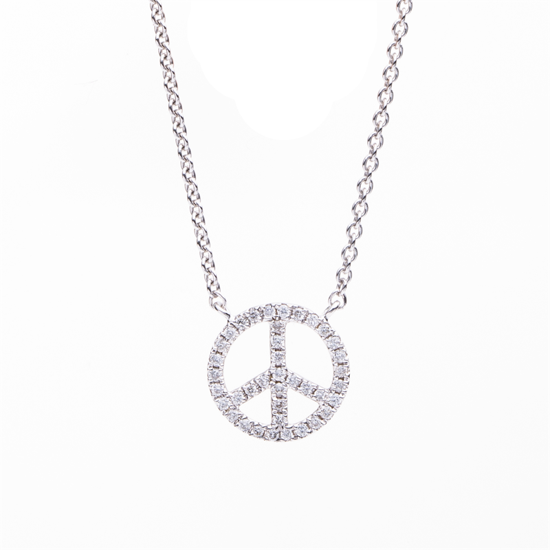 Collier    aus 750/-18 Karat Weißgold mit 39 Diamanten 0