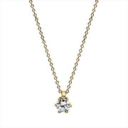 Collier - Solitaire aus Gold mit Diamant - 4D279