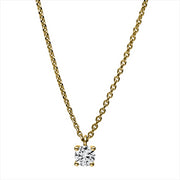 Collier    aus 585/-14 Karat Gelbgold mit 1 Diamant 0