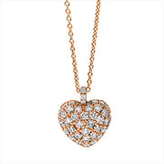 Collier    aus 750/-18 Karat Rotgold mit 52 Diamanten 0