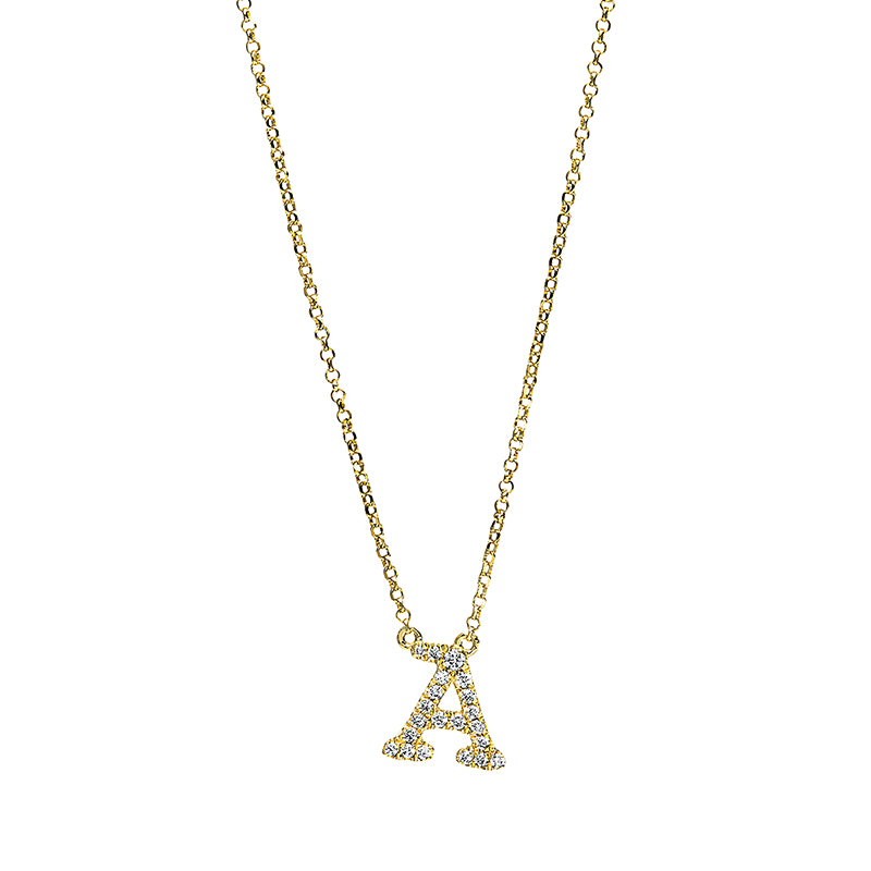 Collier    aus 750/-18 Karat Gelbgold mit 21 Diamanten 0