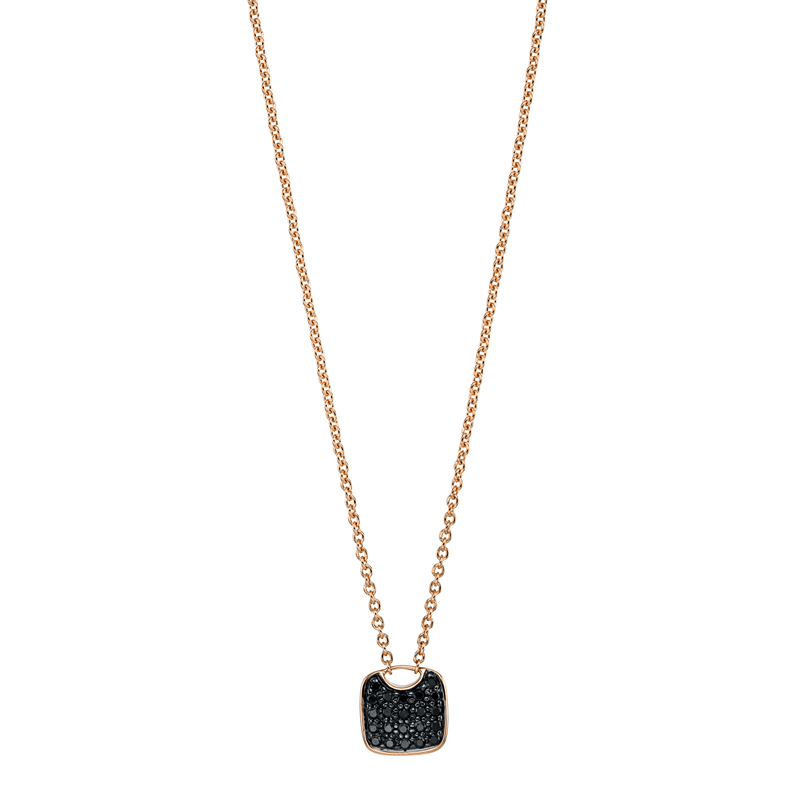 Collier    aus 750/-18 Karat Rotgold mit 22 Diamanten 0