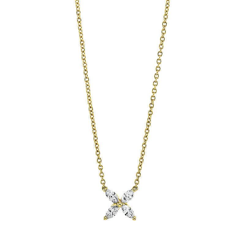 Collier - Moderner Schmuck aus Gold mit Diamanten, -Symbol - 4G960