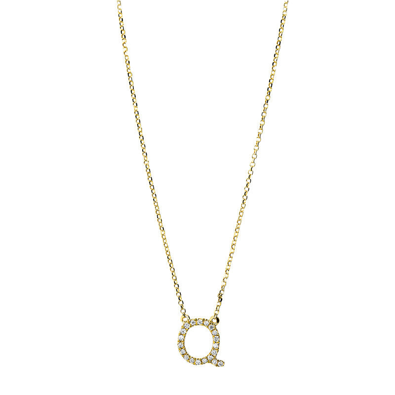 Collier    aus 750/-18 Karat Gelbgold mit 20 Diamanten 0
